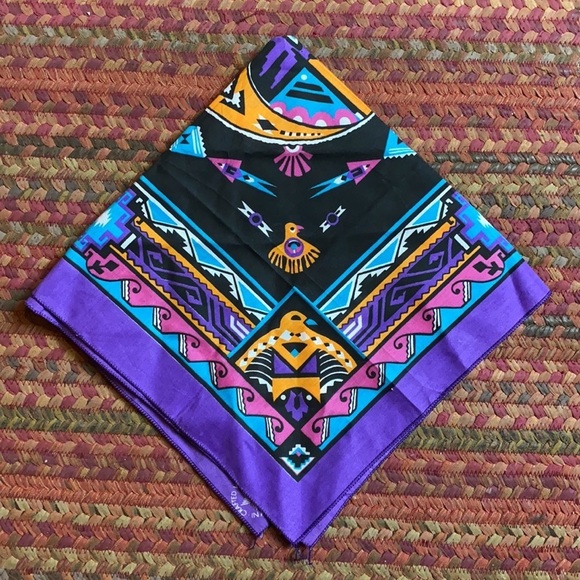 VINTAGE WAMCRAFT BANDANA MADE IN USA - Picture 4 of 4